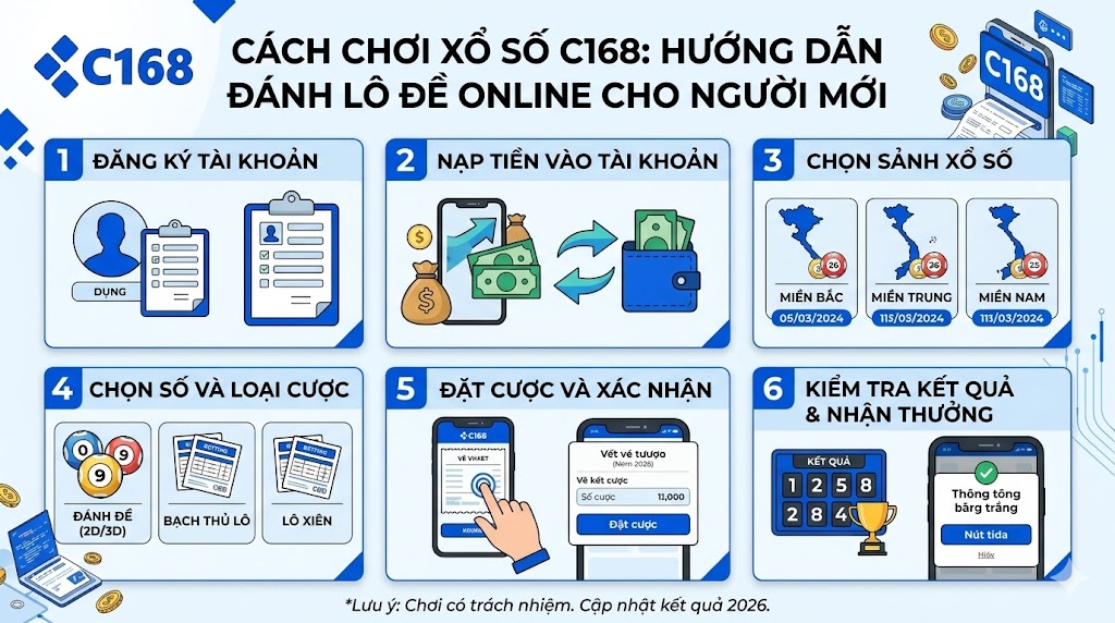 cach choi xo so c168 danh lo de online